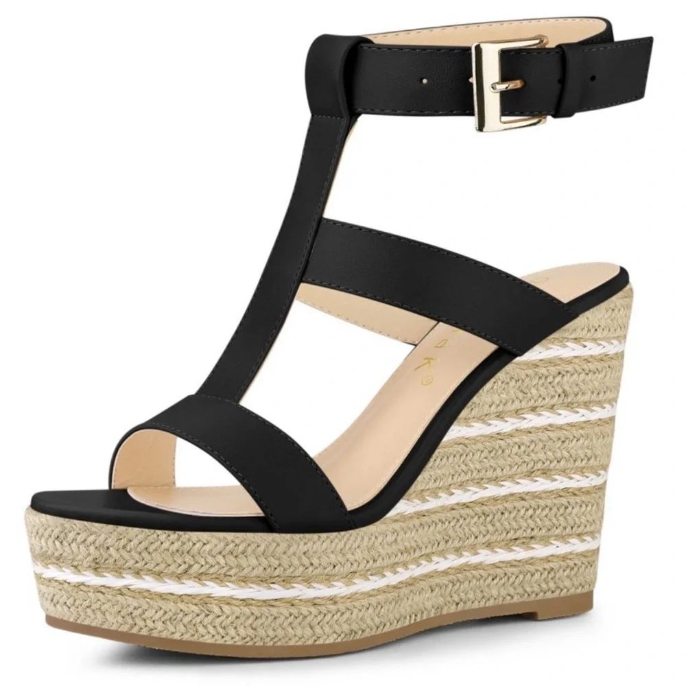 STRAPPY ESPADRILLE WEDGES